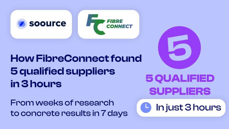 How Soource helped FibreConnect find strategic suppliers while saving dozens of hours of work
